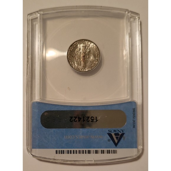 1944 Mercury Dime MS64 ANACS Toning - Picture 2 of 4
